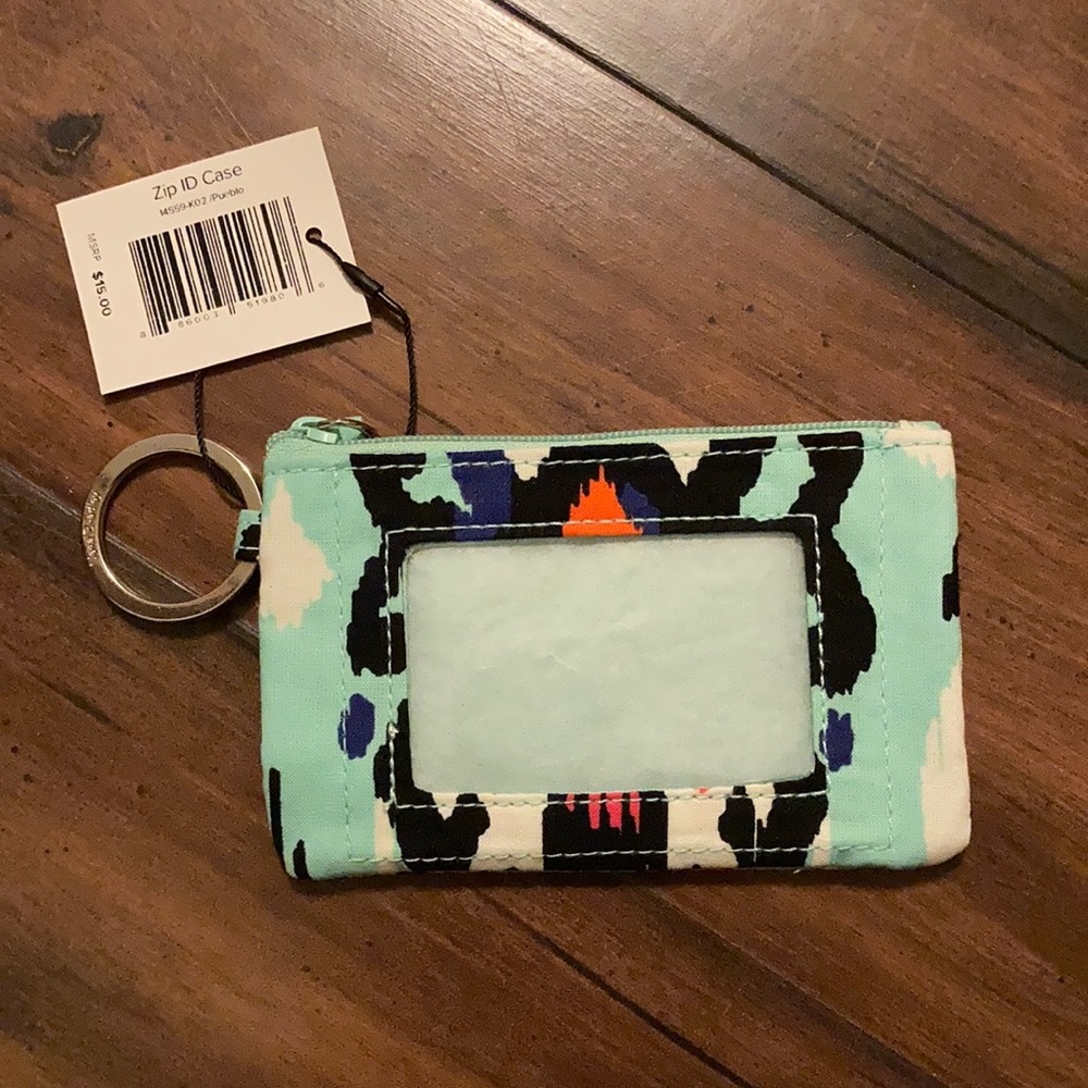 NWT Vera Bradley Zip ID Coin Credit Card Case Purse Pueblo With Tags - Picture 3 of 6